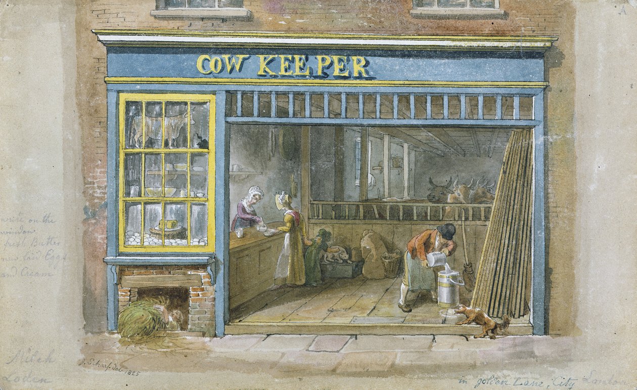 Koeienhoeder, 1825 door George Snr Scharf
