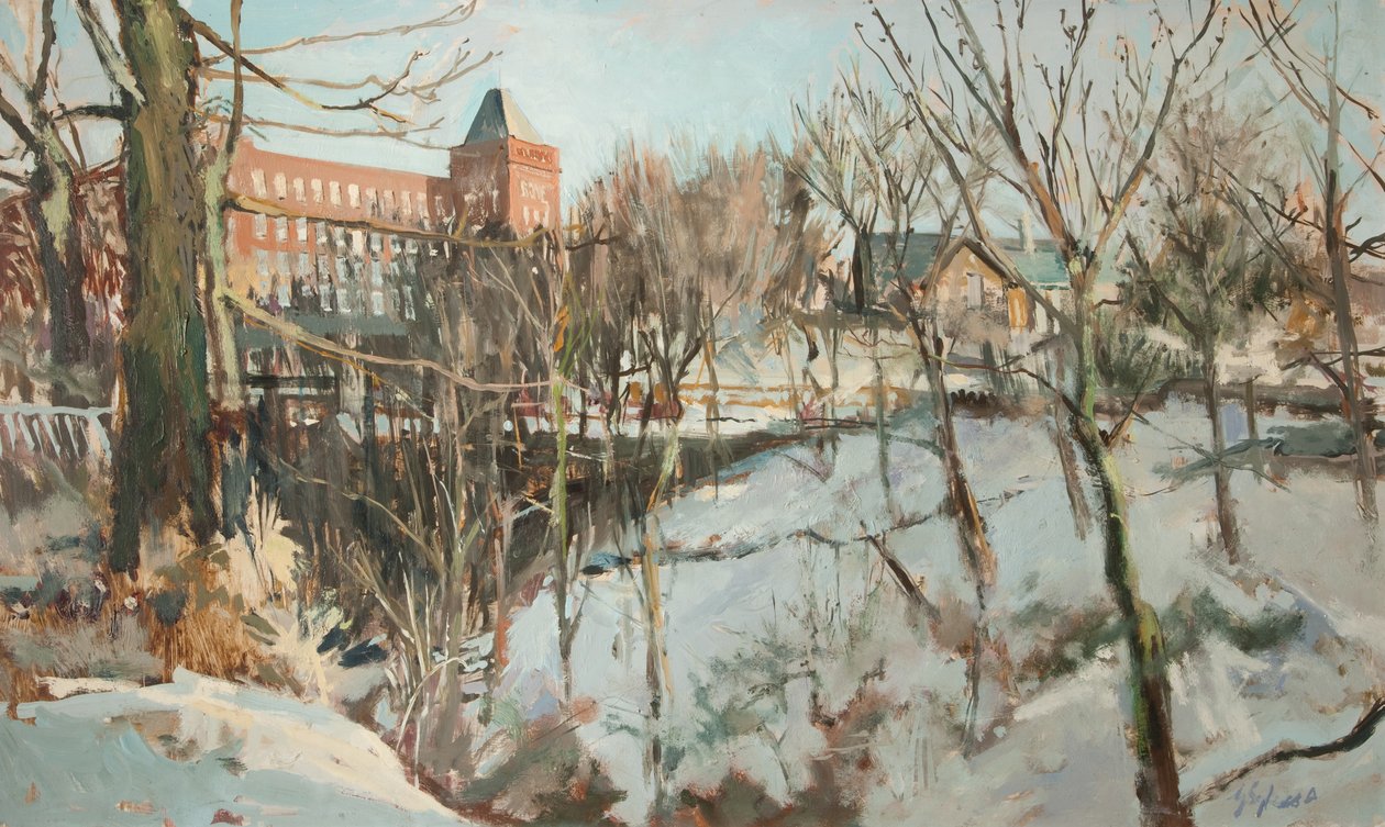 Springhead, nabij Oldham door George Sykes