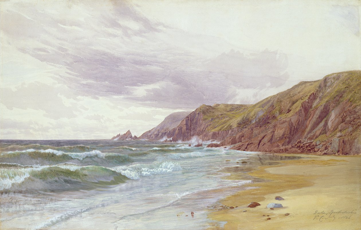 Dale, Pembrokeshire, juli 1866 door George Vicat Cole