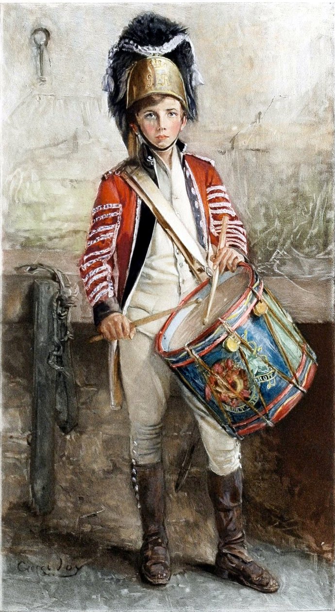 Een Engelse trommeljongen door George William Joy