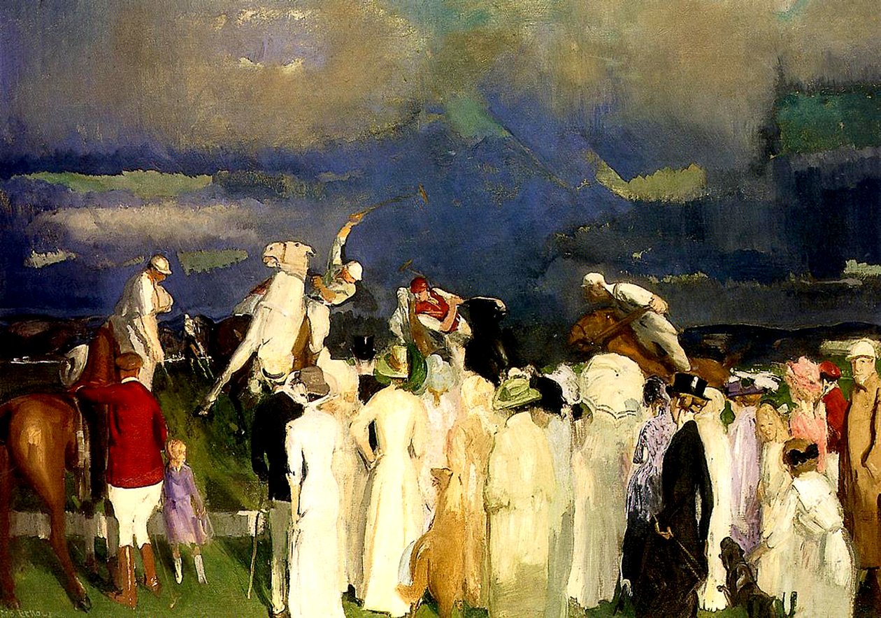 Een spelletje polo, 1910 door George Wesley Bellows