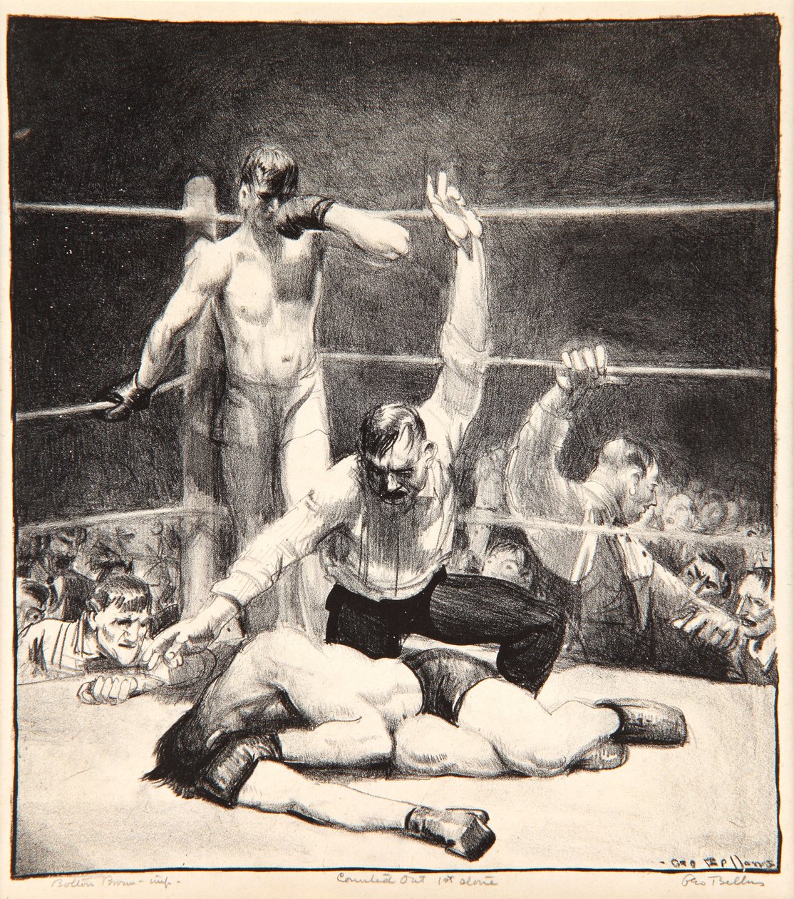 Uitgeteld, 1921 door George Wesley Bellows