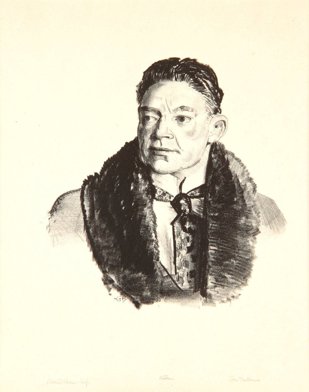 Portret van Robert Aitken, 1921 door George Wesley Bellows