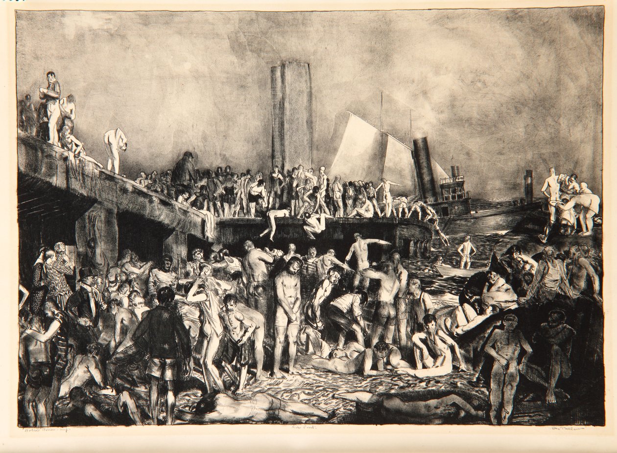 Rivieroever, 1923-24 door George Wesley Bellows