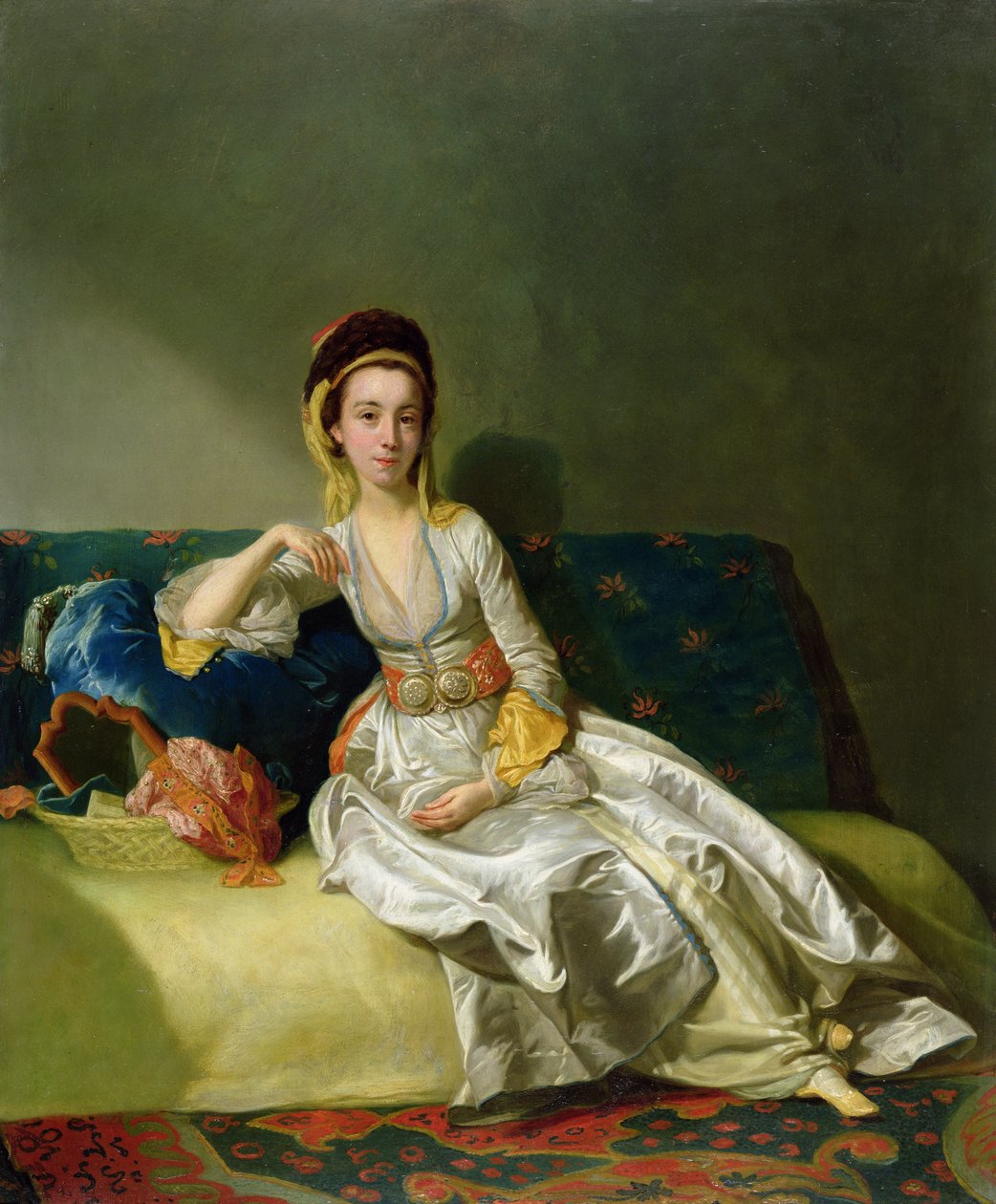 Nancy Parsons in Turkse kleding, c.1771 door George Willison