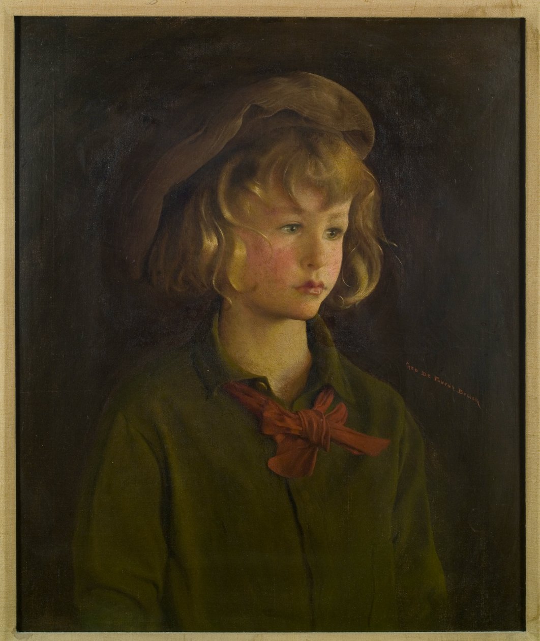 Hoofd van een jongen door George de Forest Brush or Brusch