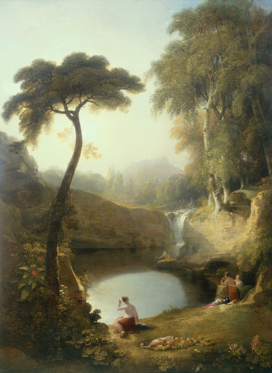 Narcissus en Echo door George Arnald