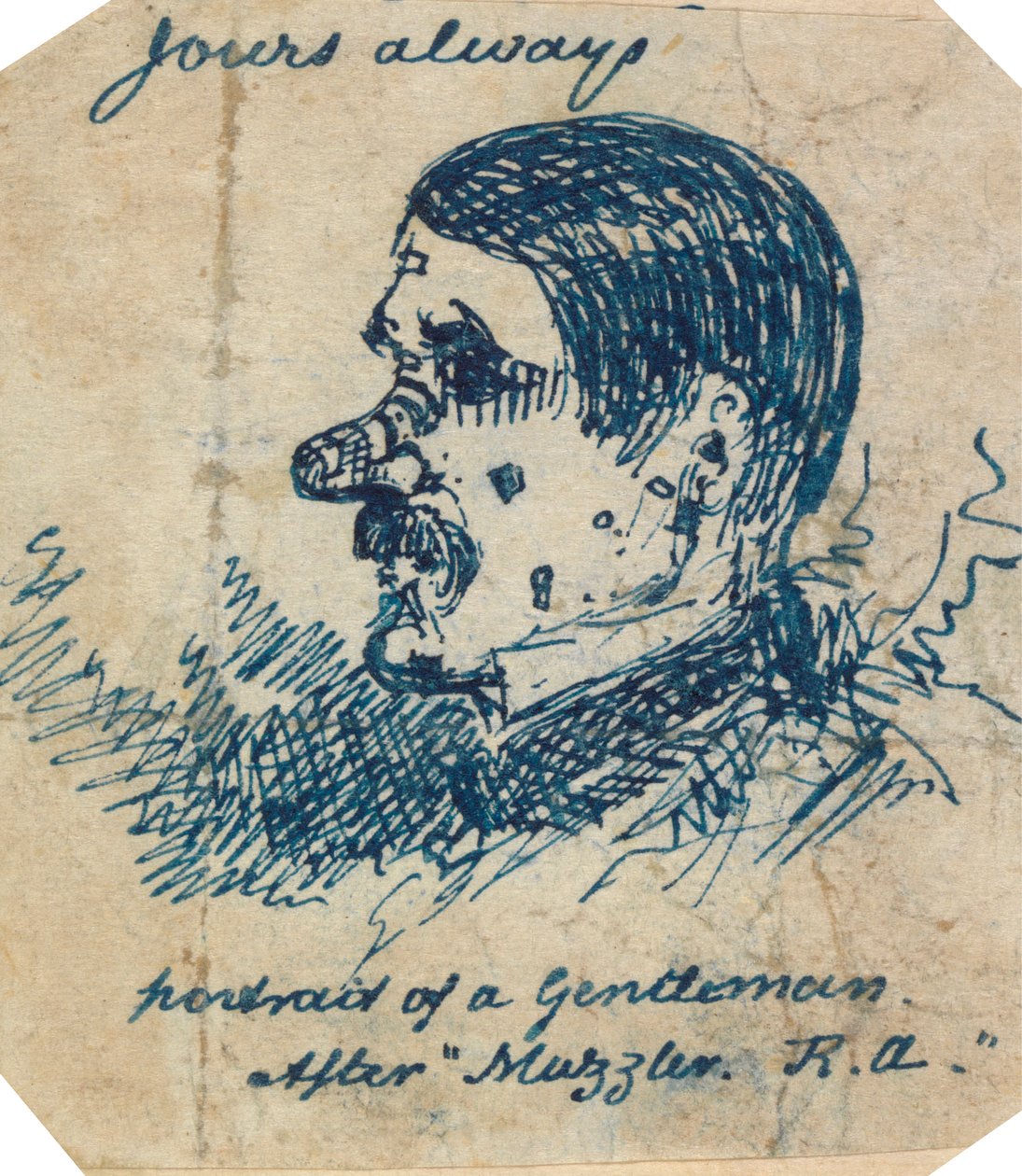 Zelfportret door George Augustus Sala