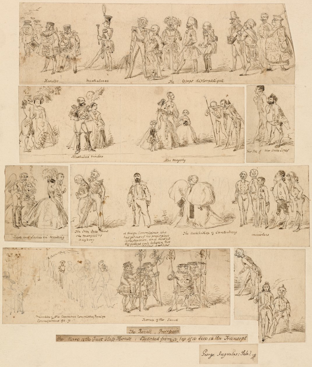De Koninklijke Processie door George Augustus Sala