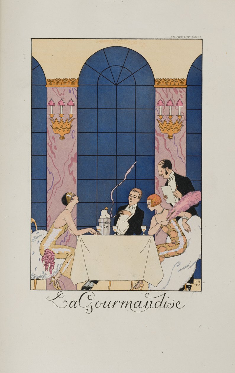 Falbalas et fanfreluches: La Gourmandise door George Barbier