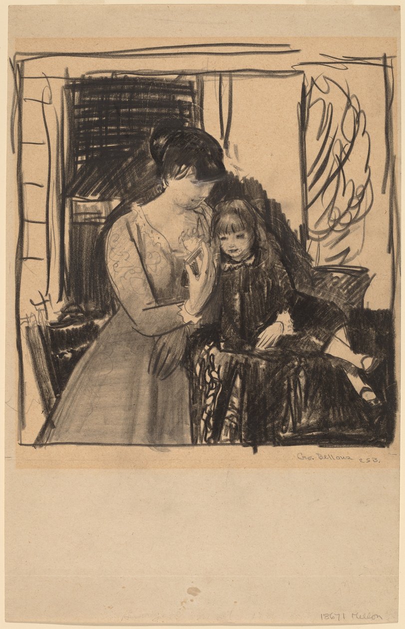 Anne en Haar Moeder door George Bellows