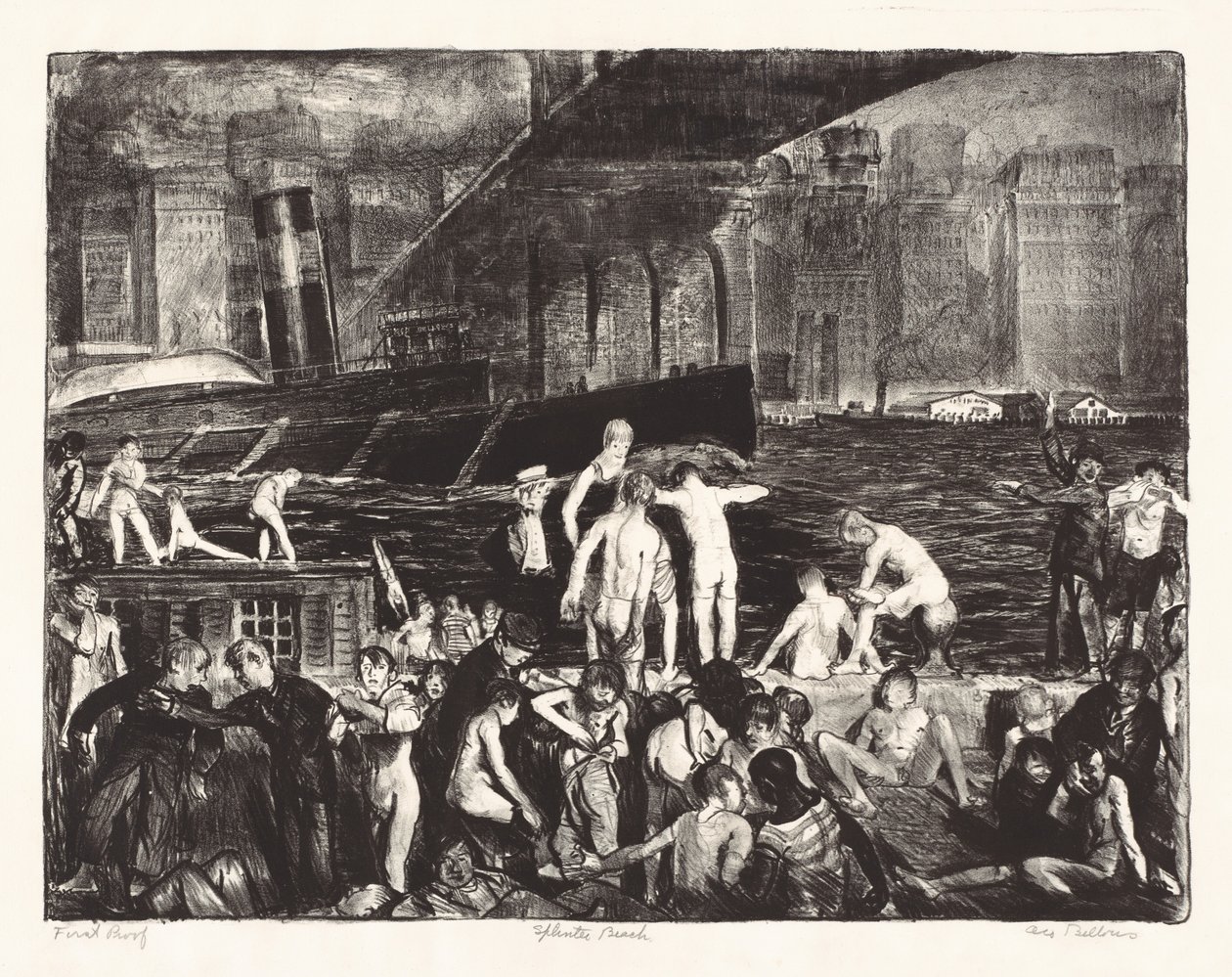 Splinterstrand door George Bellows