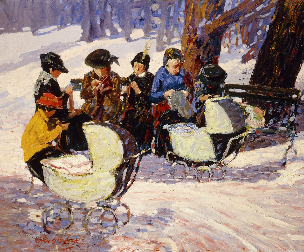 Breisters, High Bridge Park door George Benjamin Luks