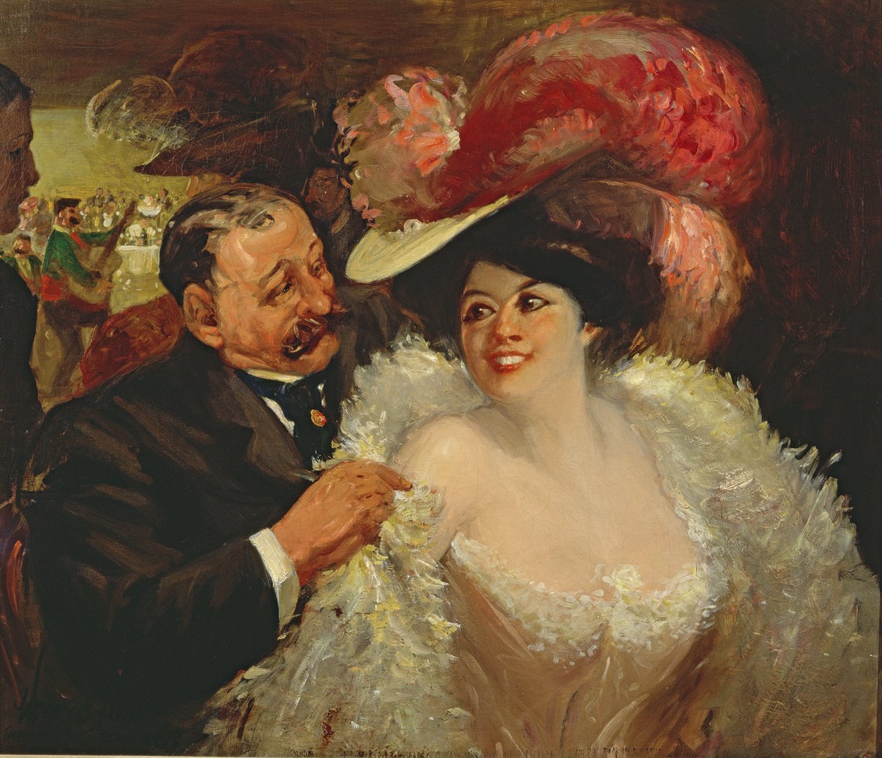 Café Francis door George Benjamin Luks