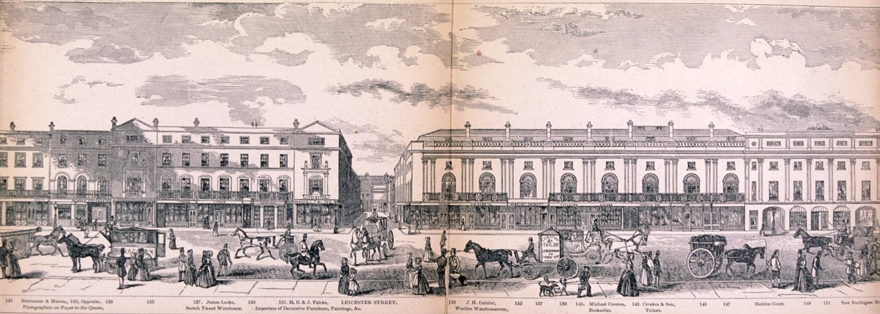 Panorama van Londen, 1849 door George C Leighton