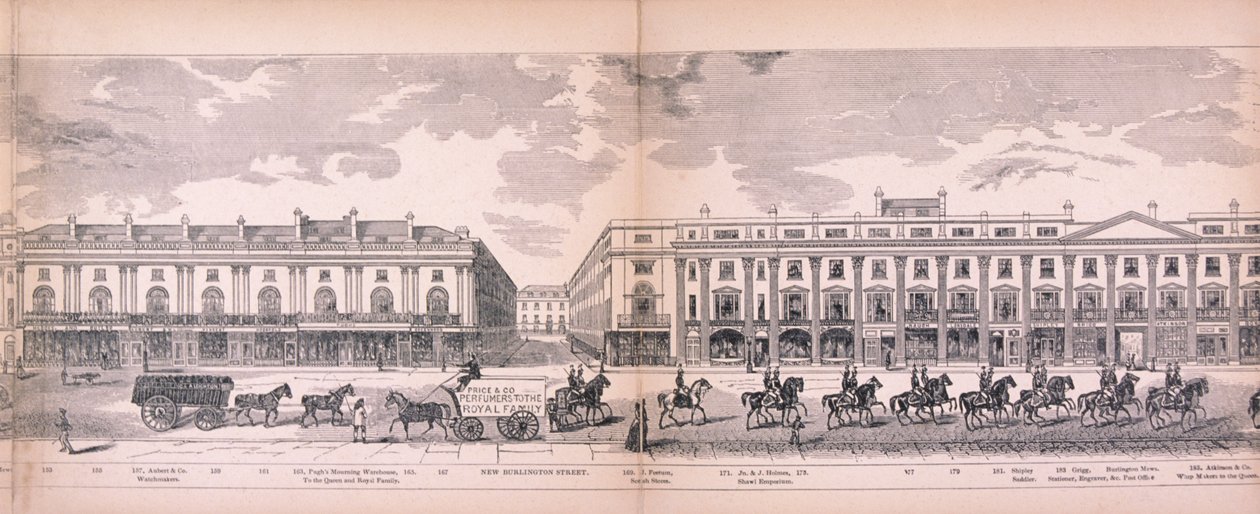 Panorama van Londen, 1849 door George C Leighton