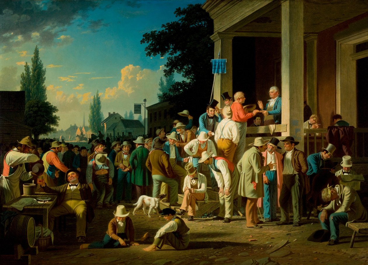 De provinciale verkiezingen door George Caleb Bingham