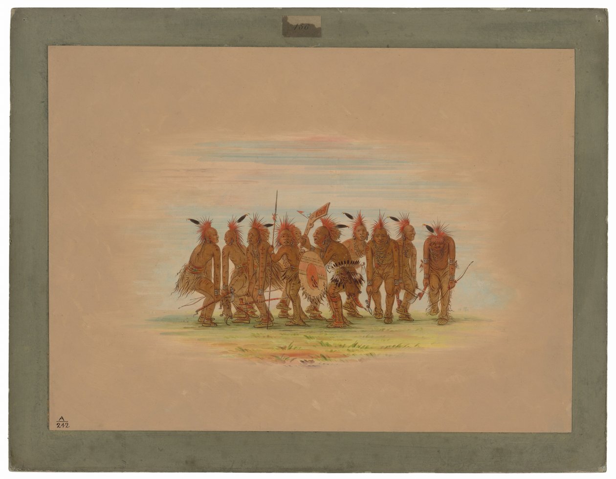 Vermakelijke Dans - Saukie door George Catlin