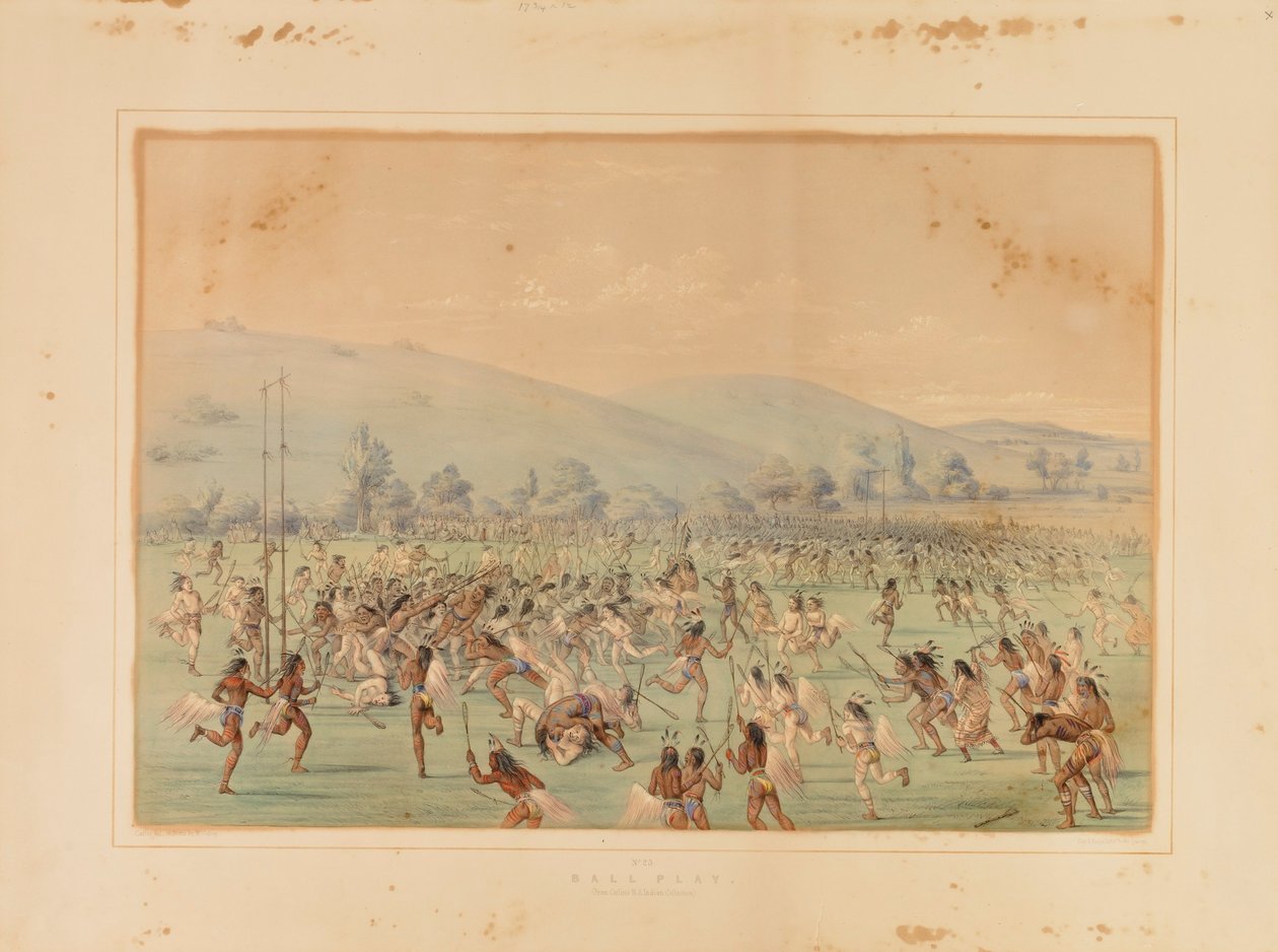 Balspel - nr. 23 door George Catlin