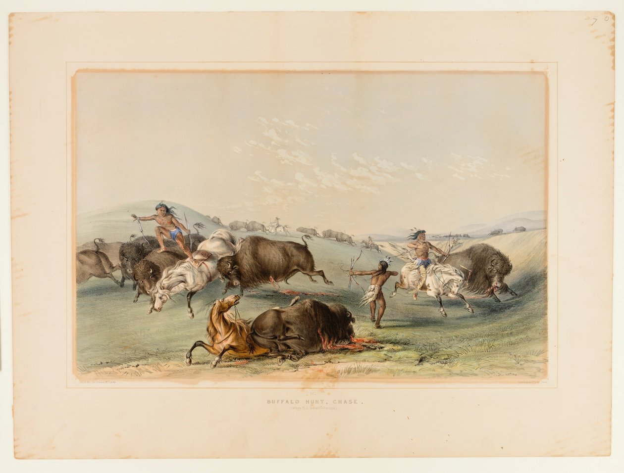 Buffeljacht, jacht nr. 7 door George Catlin