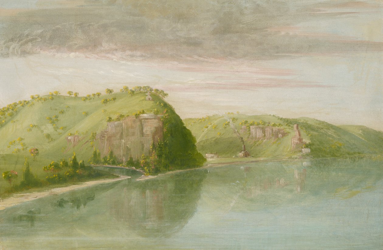 Dubuqes graf, Boven-Mississippi door George Catlin