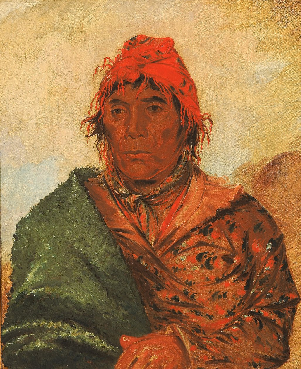 Ee-mat-lá-, koning Phillip, tweede opperhoofd door George Catlin