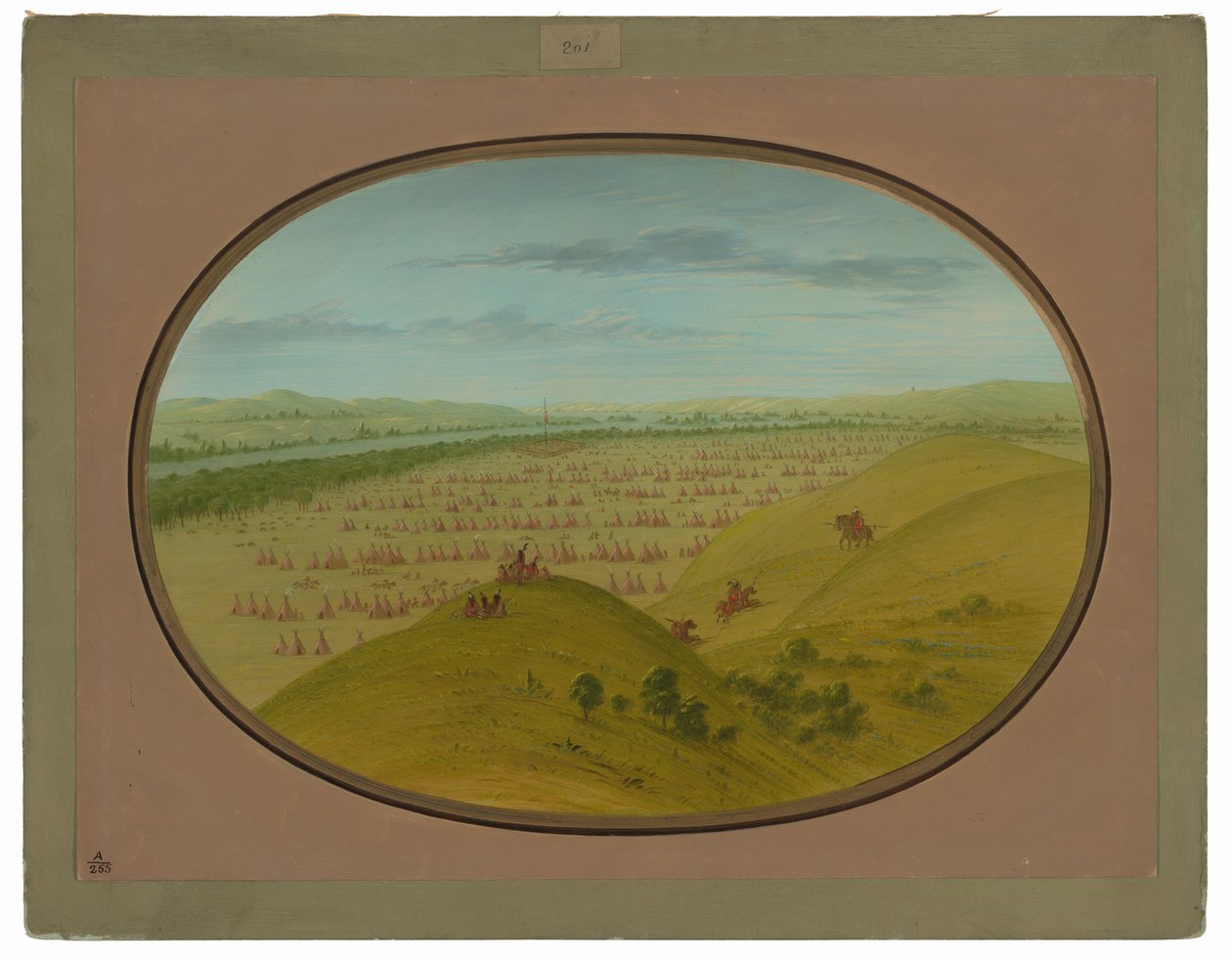 Fort Pierre door George Catlin