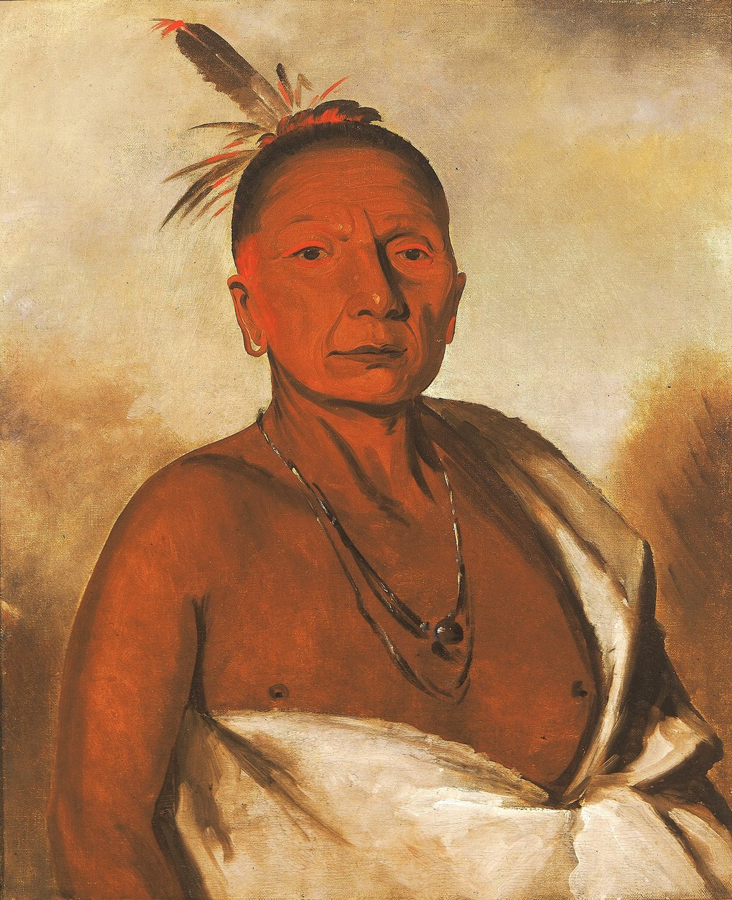 Kid-á-day, een onderscheiden dappere door George Catlin