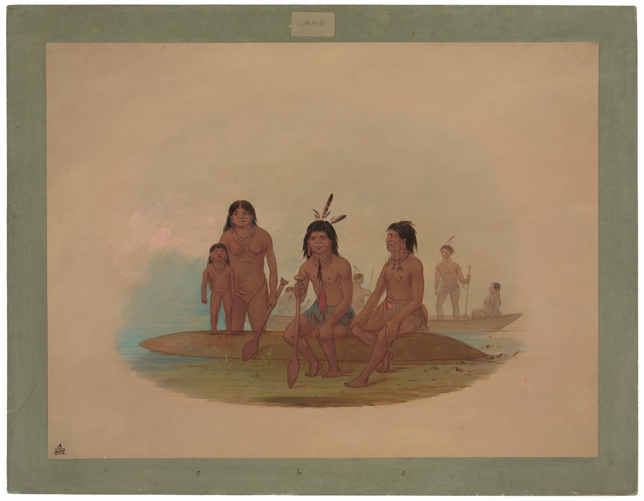 Marahua Indianen door George Catlin