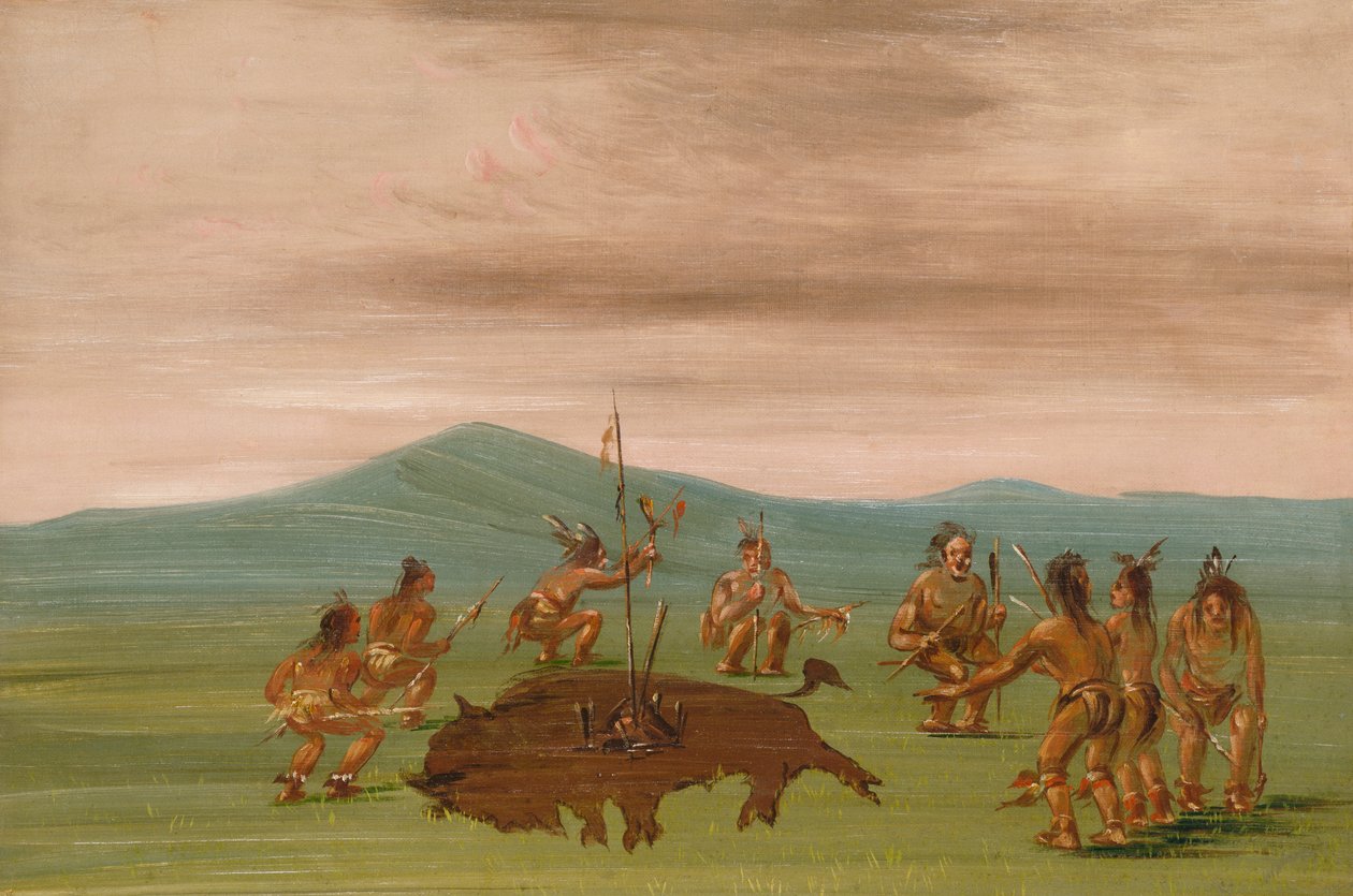 Medicijnbuffel van de Sioux, 1837-1839 door George Catlin