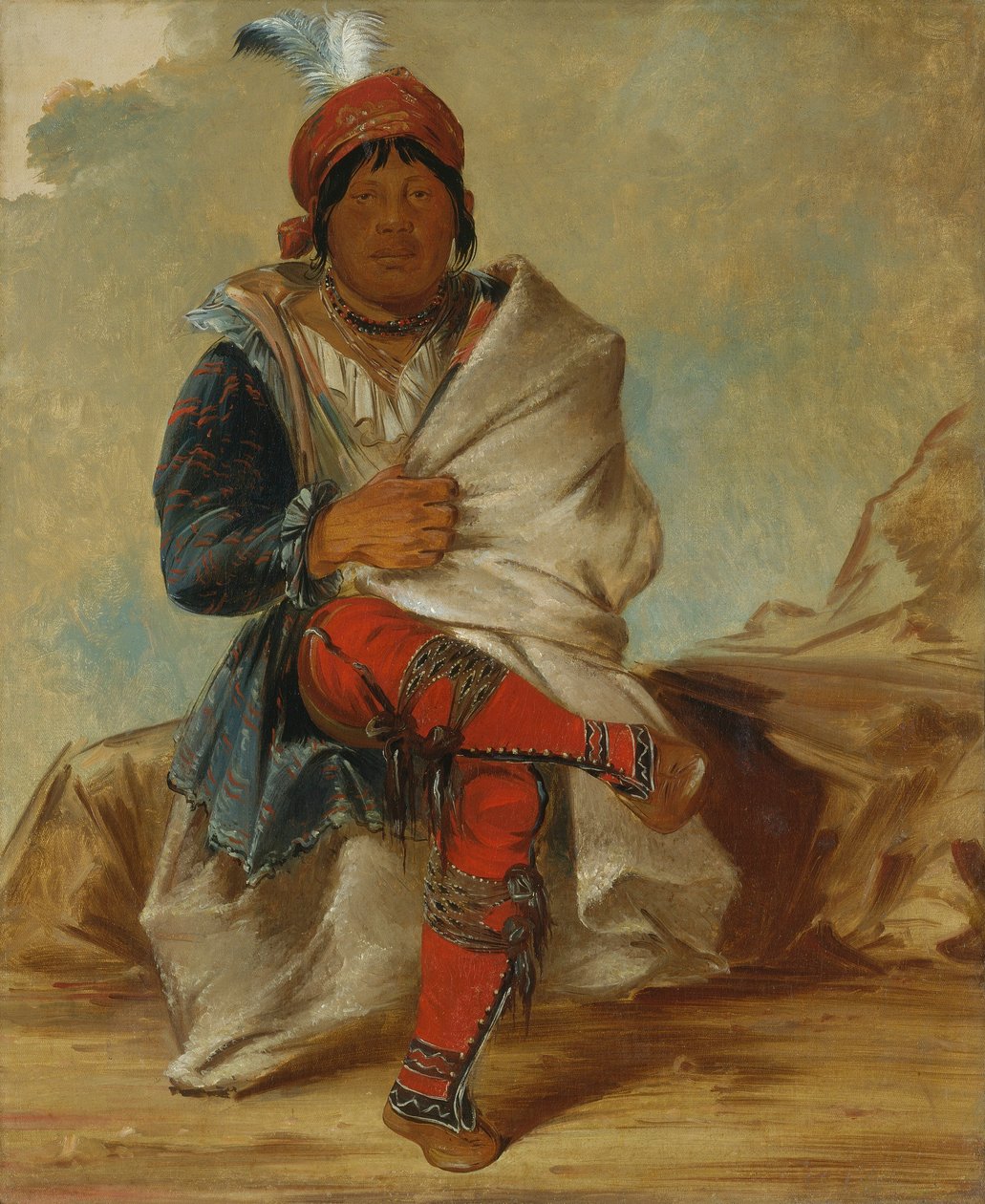 Mick-e-no-páh, stamhoofd door George Catlin