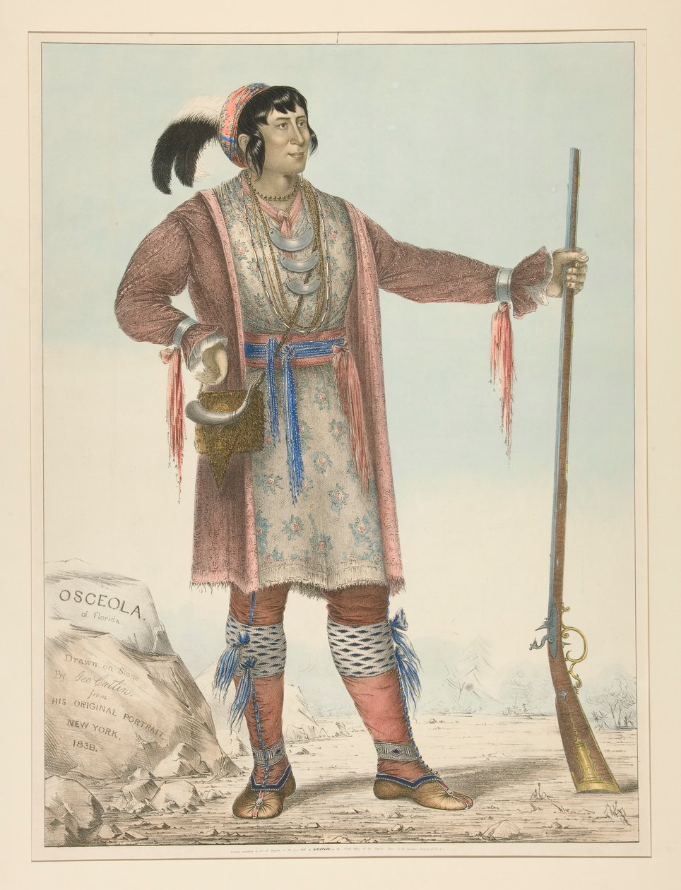 Osceola (Indiaanse hoofdman) door George Catlin