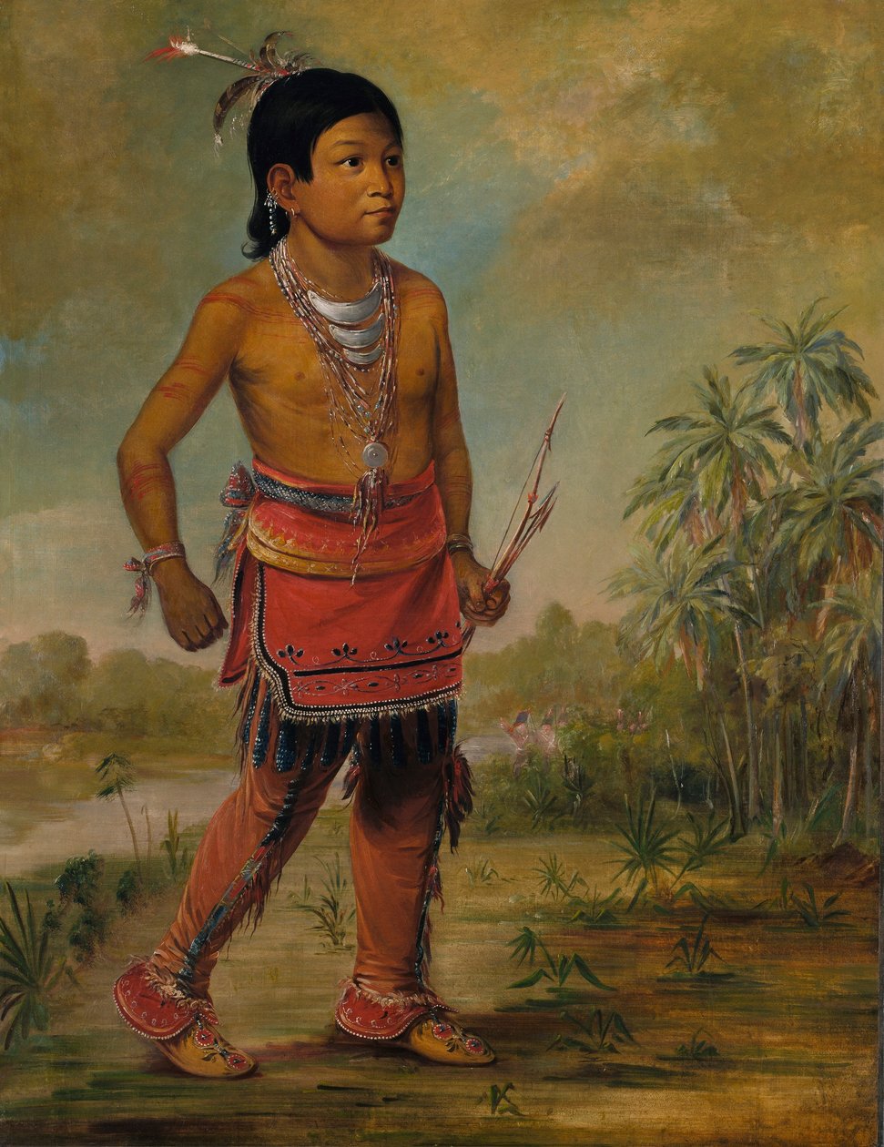 Osceola Nick-a-no-chee, een jongen door George Catlin