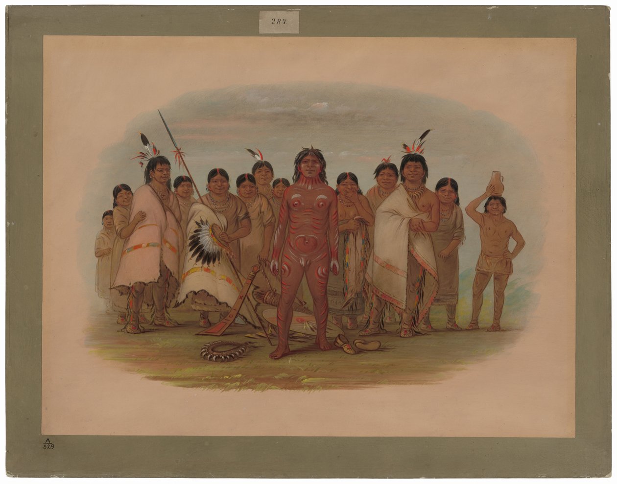 "Schilder mij" - Apachee door George Catlin