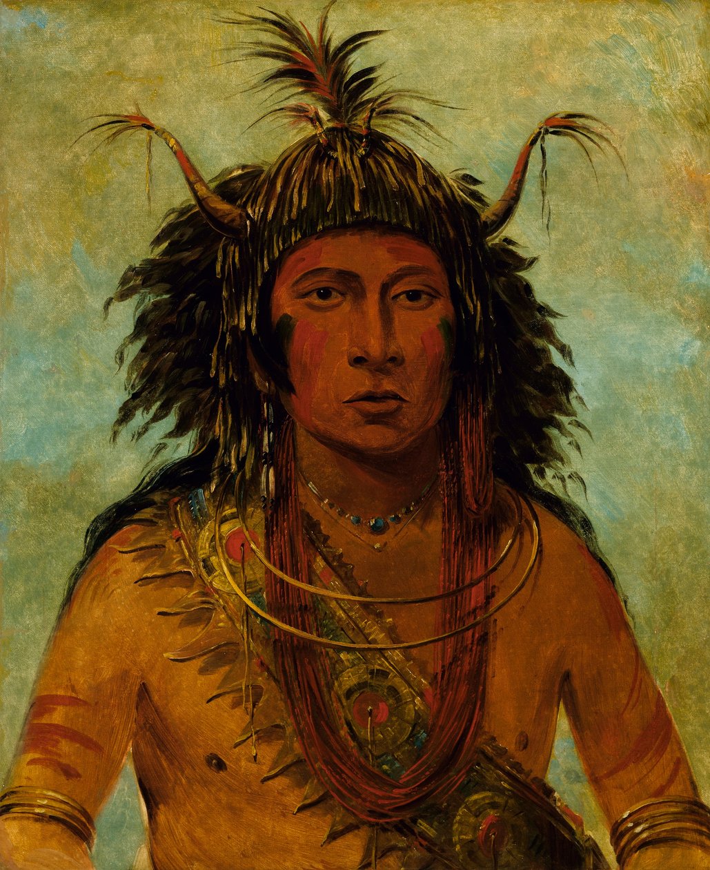 Say-say-gon, Hagel Storm, Oorlogsleider door George Catlin