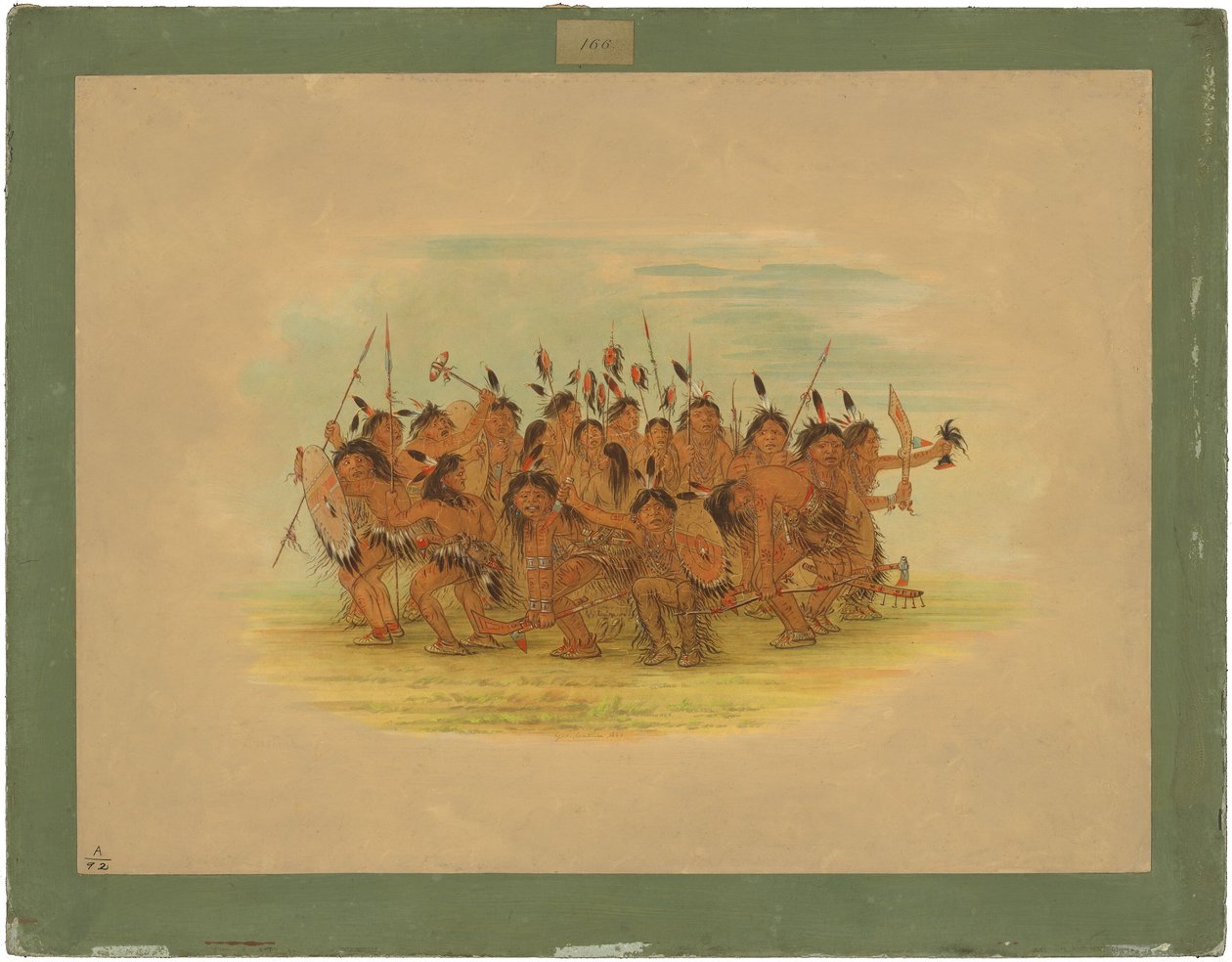 Scalpdans - Sioux door George Catlin