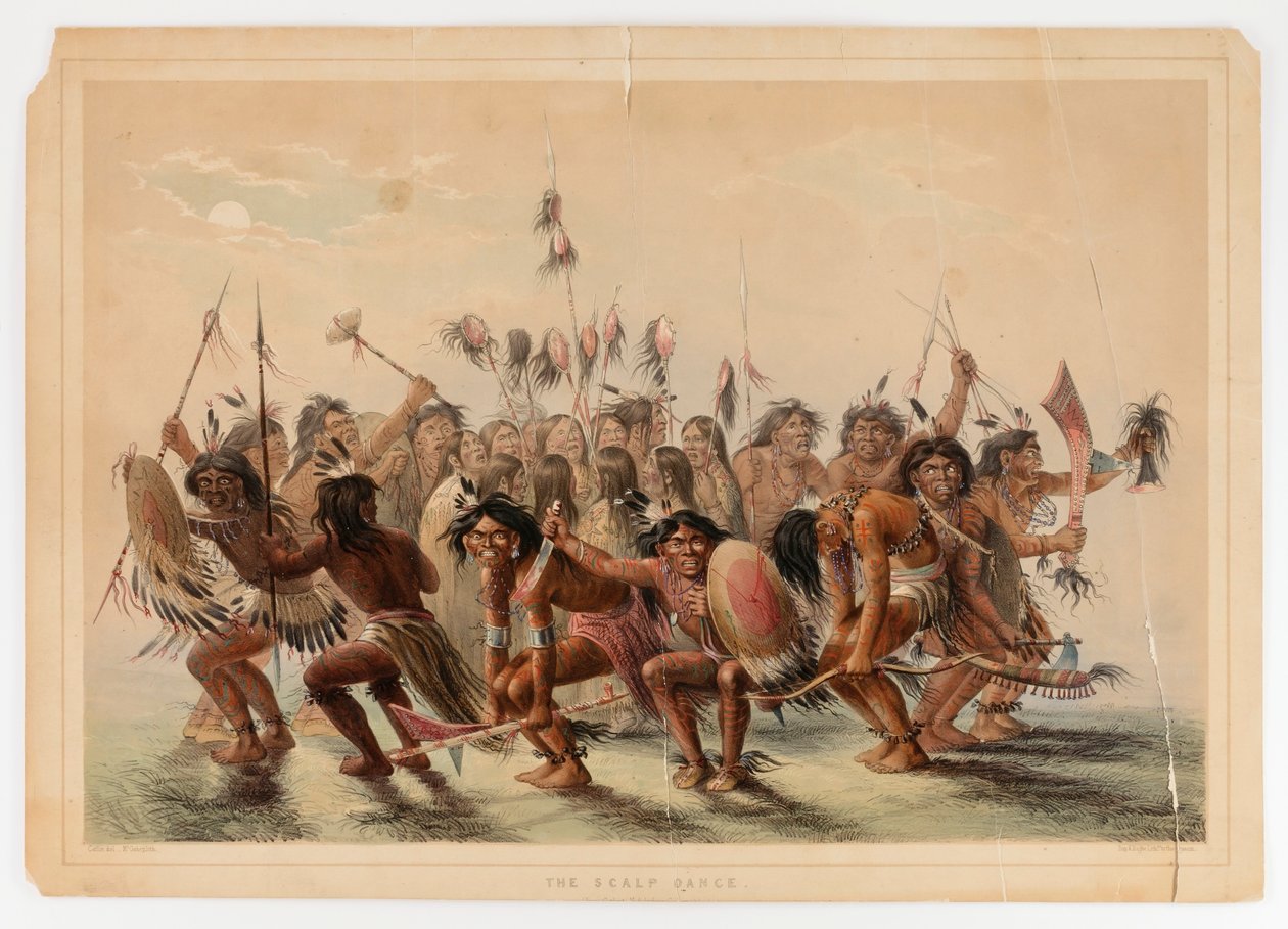 De hoofdhuiddans door George Catlin