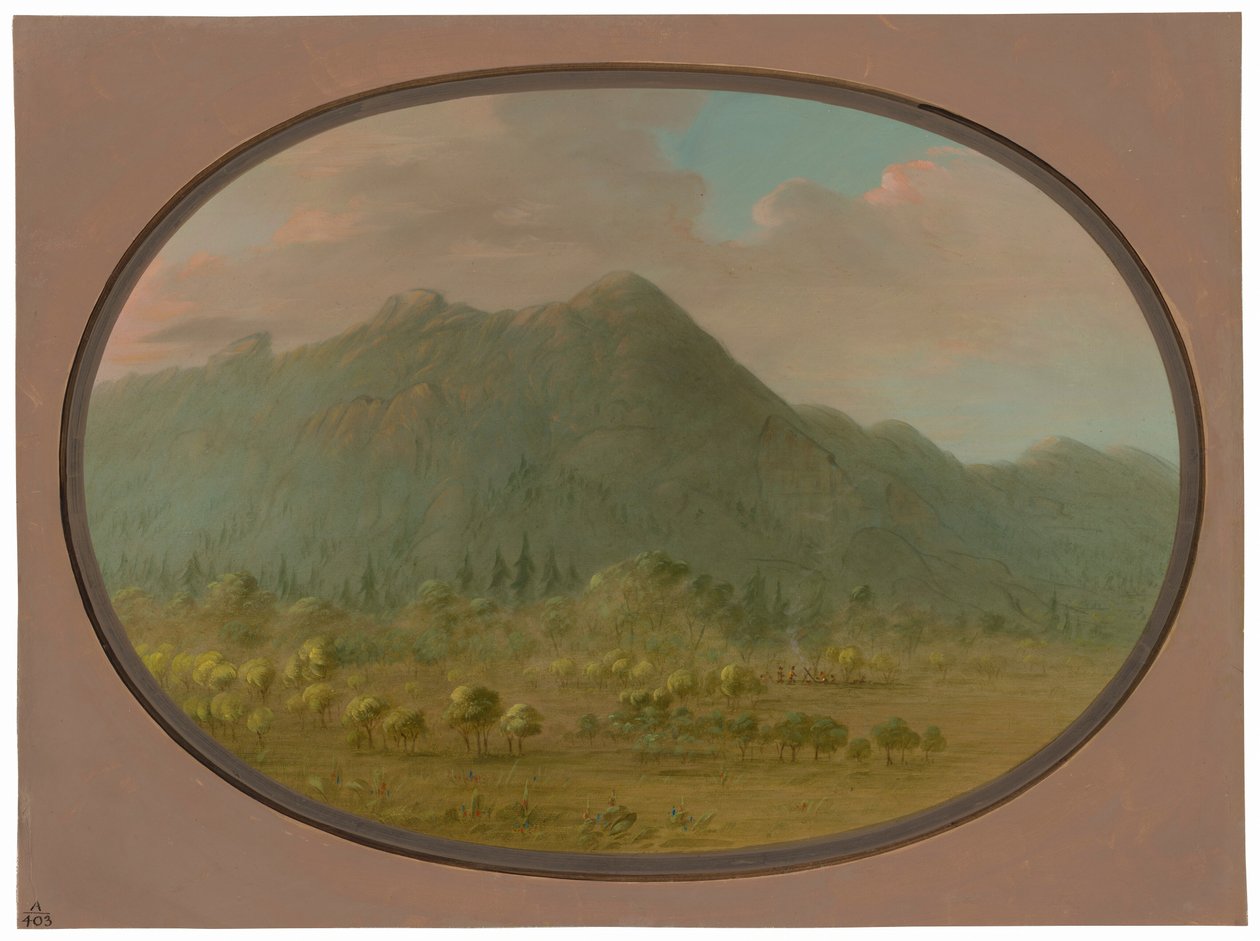 Uitzicht in de Kristalbergen door George Catlin