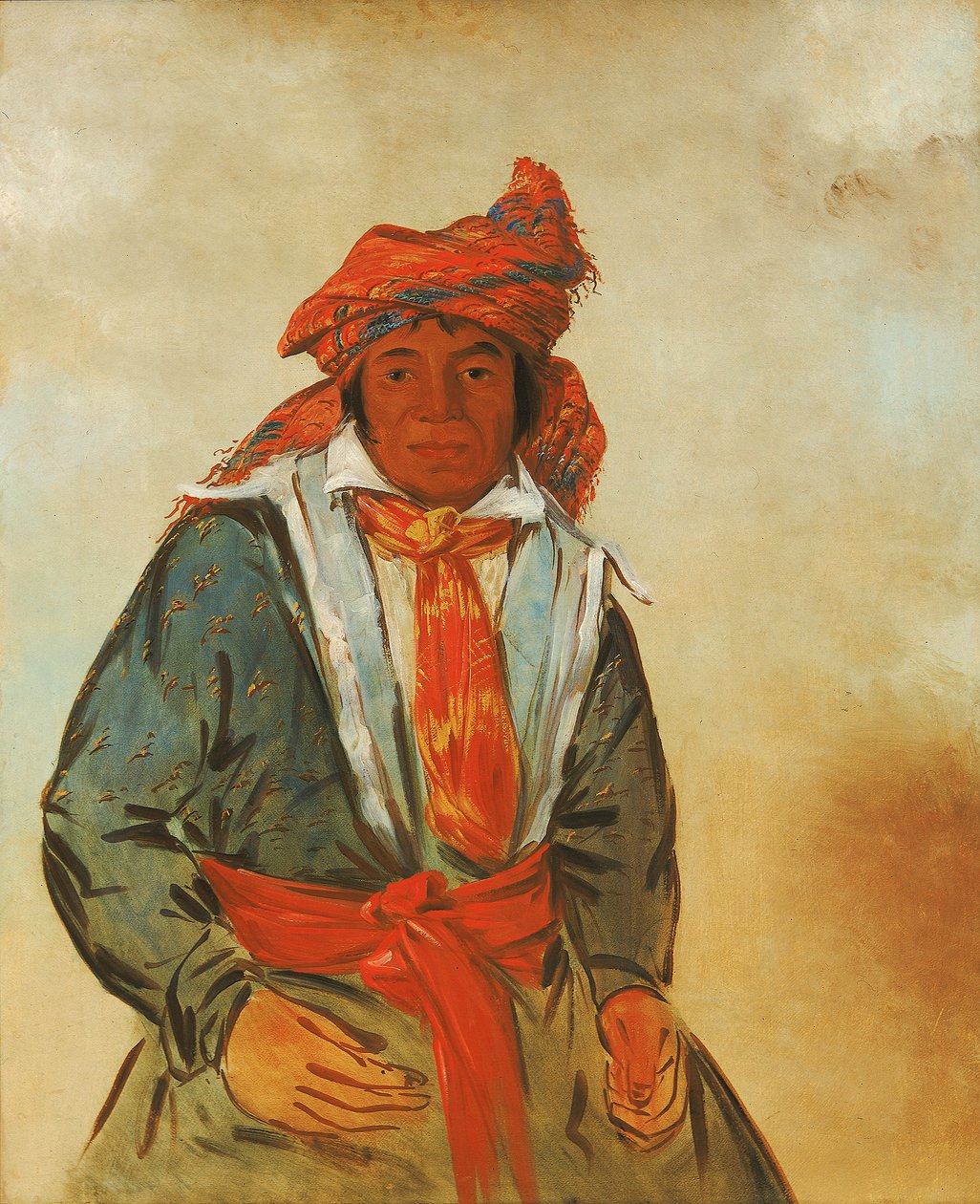 Wat-ál-le-go, een Dappere, 1834 door George Catlin