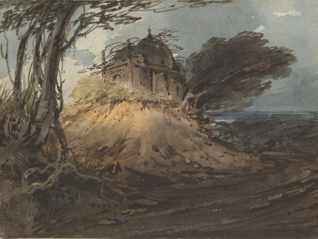 Indische Tempel, ca. 1808-12 door George Chinnery