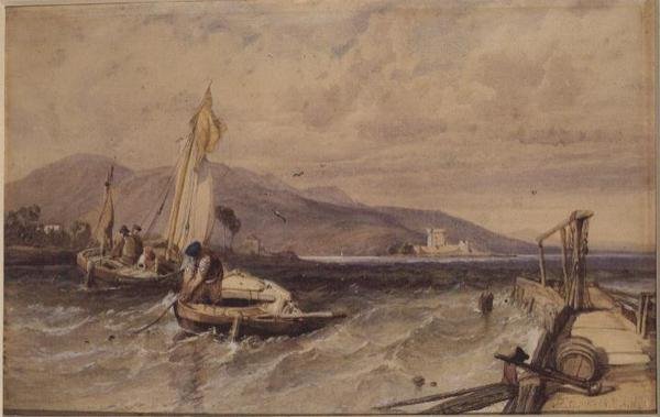 Kasteel Douglas, Loch Leven door George Clarkson Stanfield
