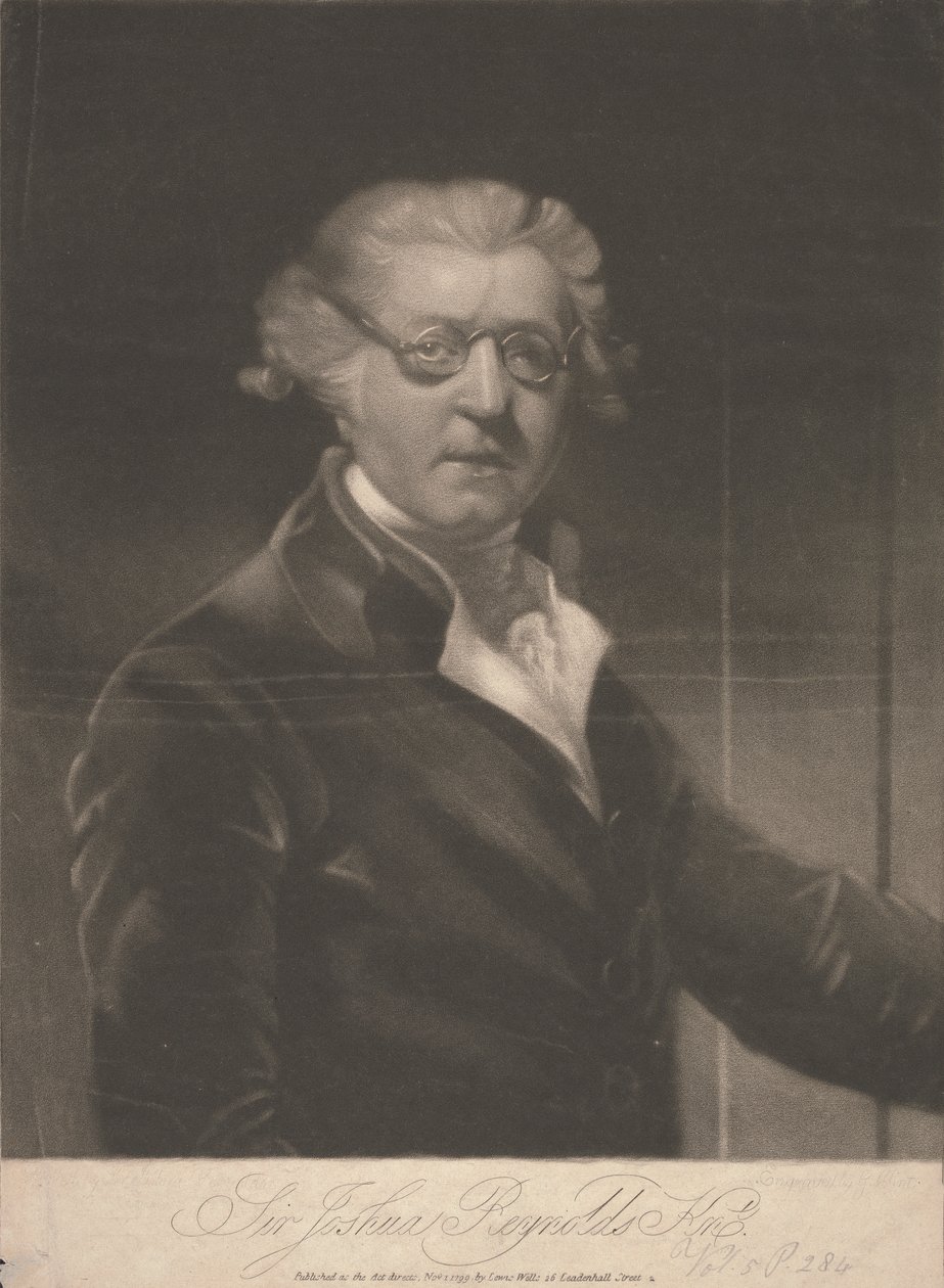 Sir Joshua Reynolds door George Clint