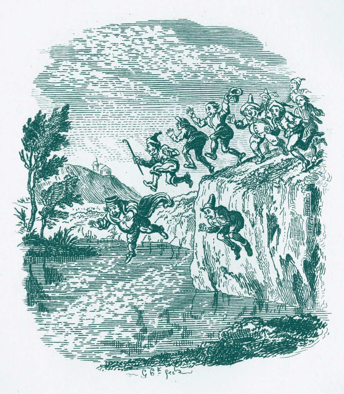 Broers Grimm Kinder- en door George Cruikshank