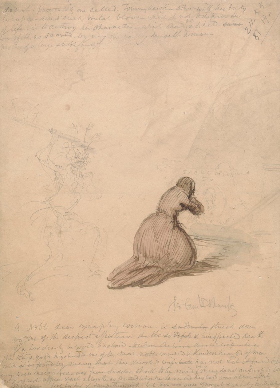 Toegewijde vrouw door George Cruikshank