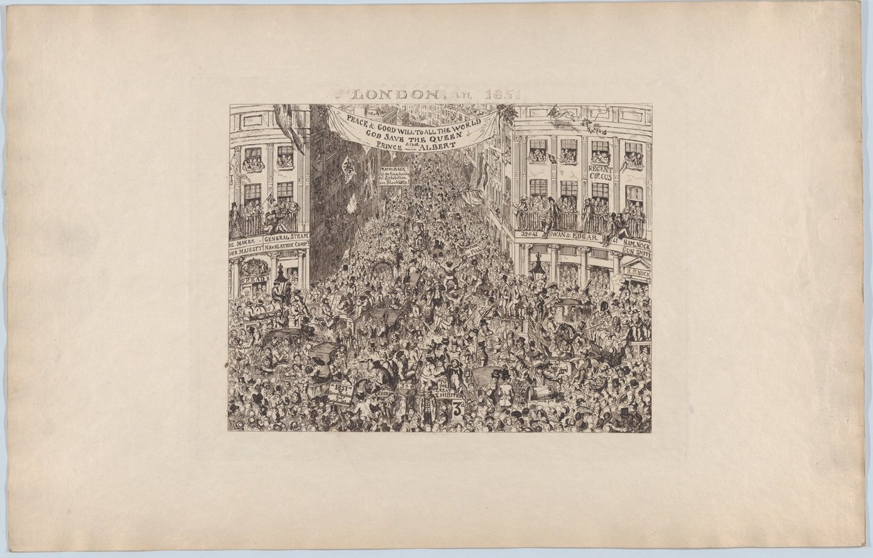 Londen, in 1851, 1851 door George Cruikshank