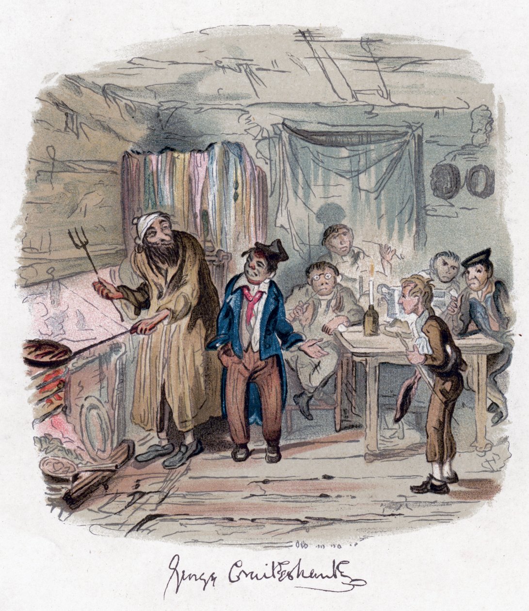 Oliver Twist, ca. 1838 door George Cruikshank