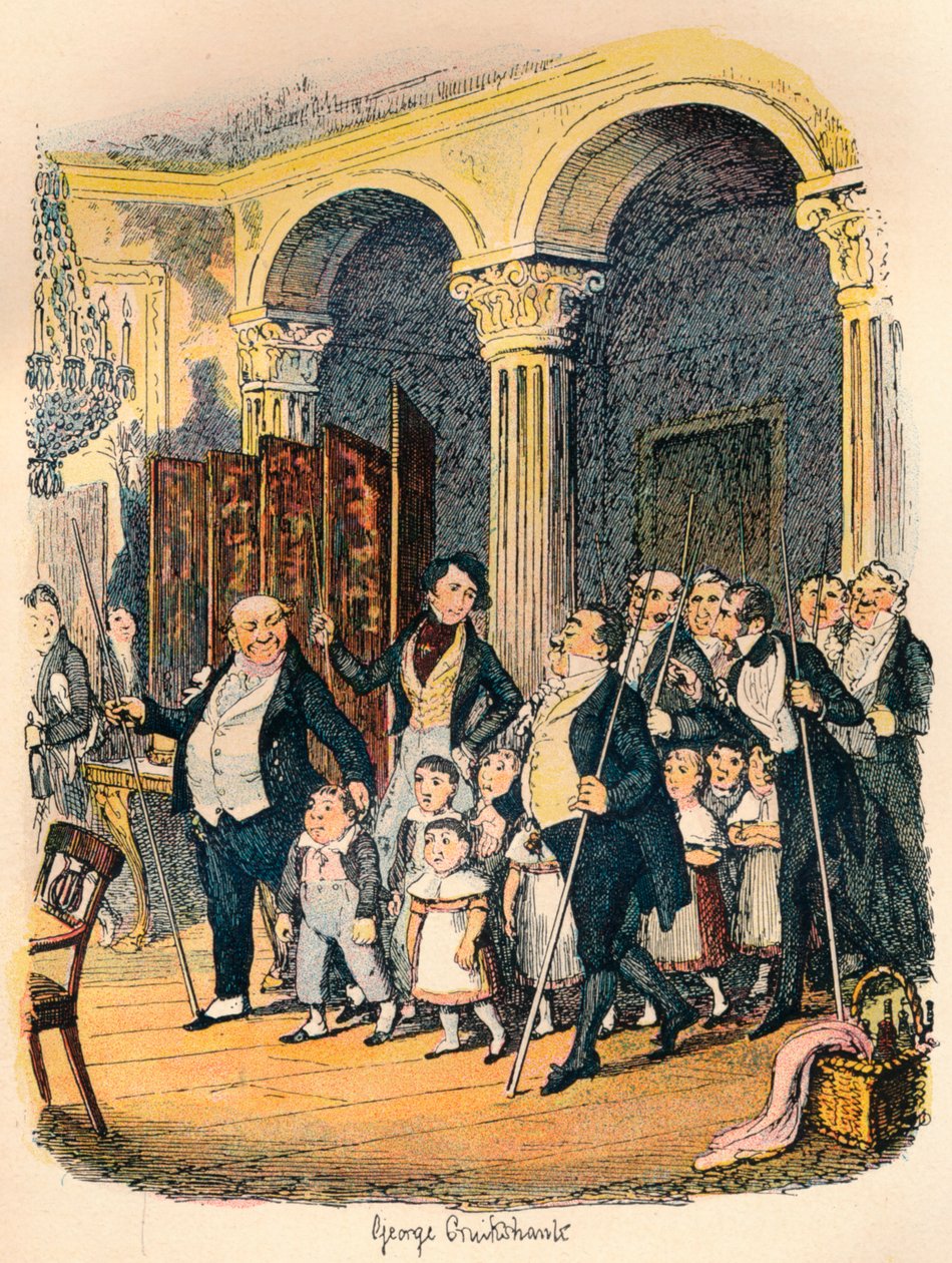 Openbare diners, ca. 1900 door George Cruikshank