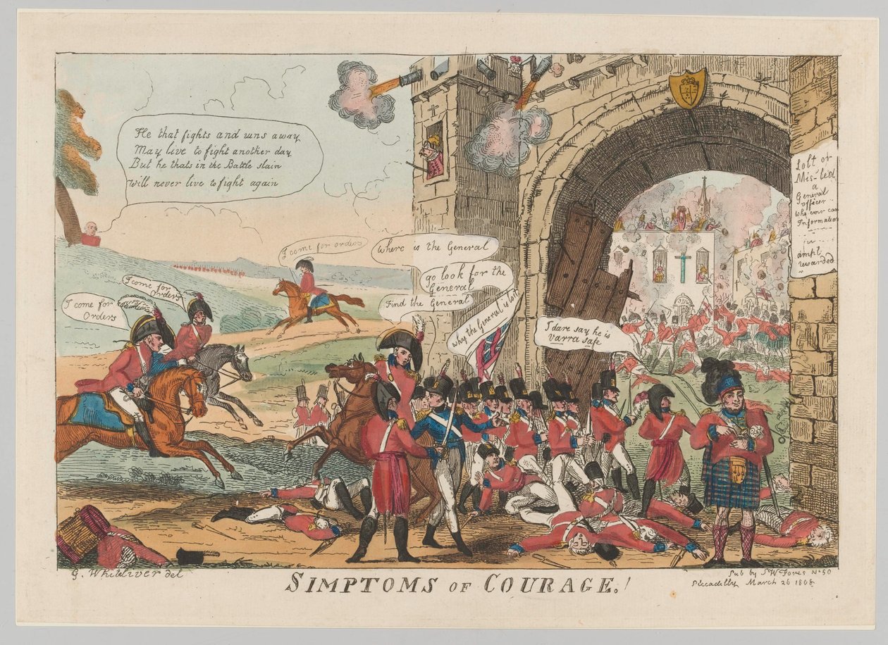 Symptomen van Moed! door George Cruikshank