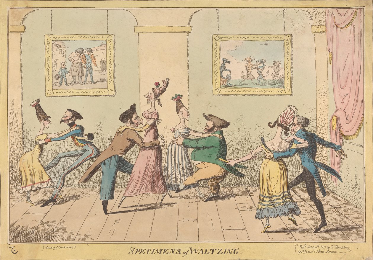 Voorbeelden van walsen door George Cruikshank
