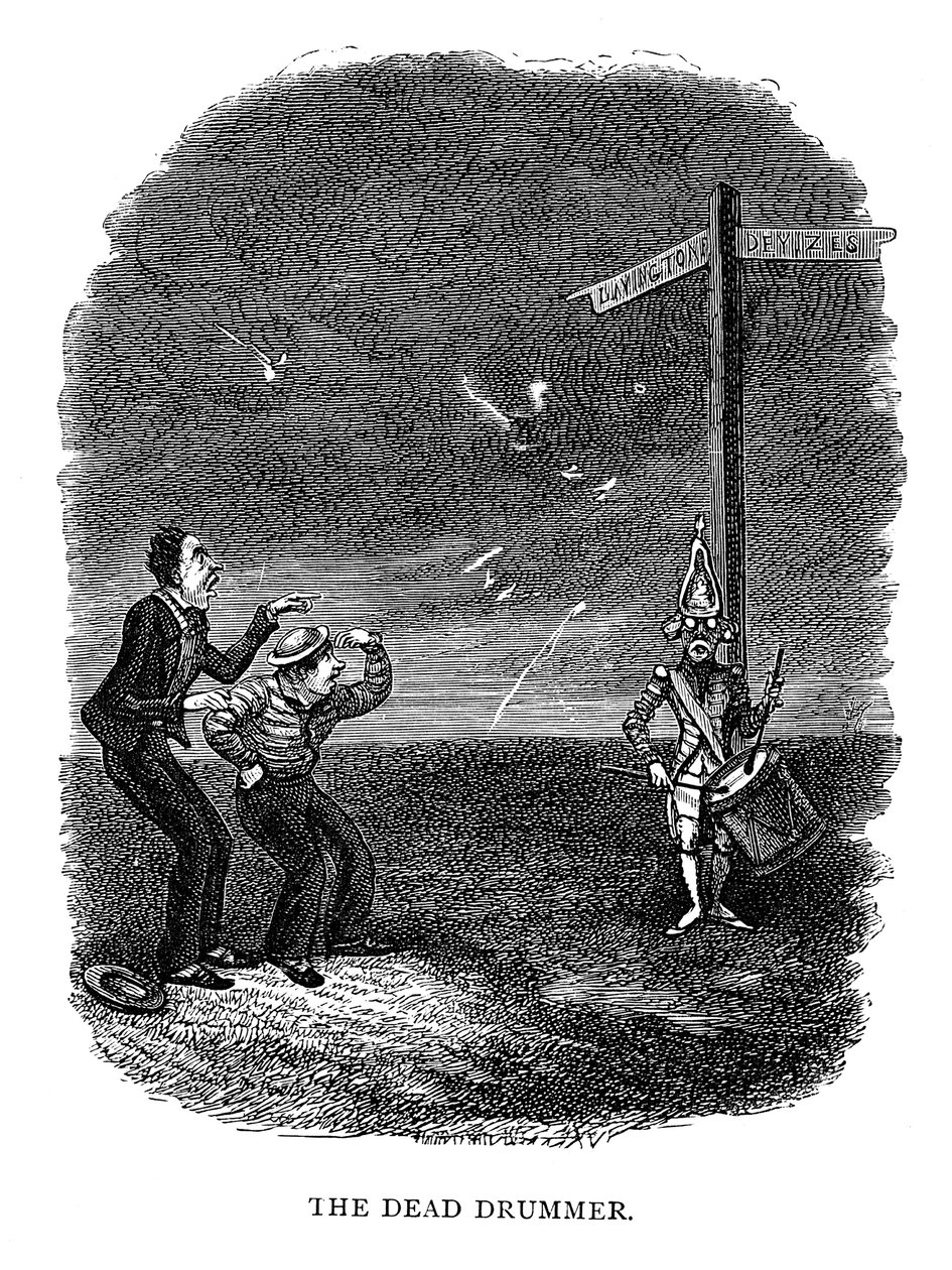 De dode trommelaar, 1840 door George Cruikshank